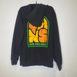 Vans  Off The Wall Black Hoodie Logo Sweatshirt Unisex Sz Sm Cotton Photo 5