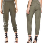 BCBGMAXAZRIA OLIVE GREEN CARGO JOGGER PANTS Photo 1