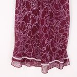 Y2K Babydoll Sheer Slip Dress Fairy Grunge Floral Ruffle Indie Sleeze Size L Purple Photo 3