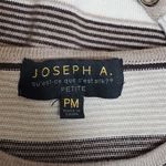 Joseph A .‎ Women's Striped Brown and Cream Crew Neck Sweater. Size M -P Photo 2