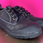 Vintage La Gear Gray Black Canvas Shell Toe Lace Up Low Top Sneaker Size 7.5 Photo 0