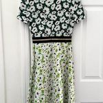 Stella McCartney Green White Petra Floral Print Dress Fit Flare 36 0/2 XS Photo 10