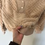 Tommy Hilfiger Tan Textured Pullover Photo 5