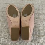 Eileen Fisher  Pale Pink Suede Slip On Block Heel Sandals Size 6.5 Photo 6