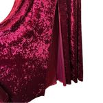 Lulus  In the Louvre Burgundy Velvet Backless Maxi Dress Long Gown Womens Size XS Photo 7