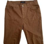 Lafayette 148  Herringbone Brown Trouser Pants Size 6 Stretch 4 Pocket Photo 0