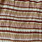 NWT cozy striped crochet midi dress. Great fall colors Brown Size XL Photo 2