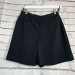 Banana Republic Black High Rise Skirt Shorts Skort Size 6 Button Fly Preppy Y2K Photo 4