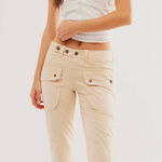 Free People We The Free Hot In It Moto Pants in Morning Oat Photo 0