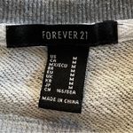 Forever 21  Crop Sweatshirt Slouchy Athleisure Gray Sporty Medium Photo 3