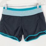 Lululemon Turbo Run Short Coal Surge Wee Stripe Surge Size 4 Photo 0