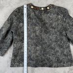 Chico's  Embellished‎ Jacket Beaded Neckline 3/4 Sleeve Party Occasion Size 3 Photo 2