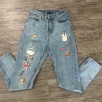 Her Universe  Blue Straight Leg Jeans with Cute Prints Photo 0