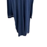 La Ligne Bonne Nuit Shirt Dress‎ Pajama Nightgown Long Sleeve Blue Size Small Photo 3