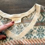 1.4.3. Story by Line Up Small Fair Isle Holiday/Winter Fleece V-Neck Pullover Photo 1