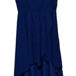 Pinky Women's Royal‎ Blue High Low Sleeveless Dress Elastic Waist Size S Photo 0