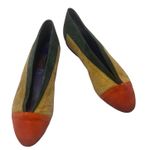 Nine West Vintage 80s  Colorblock Flats Shoes Women's 8.5 Leather Insole Outsole Photo 0