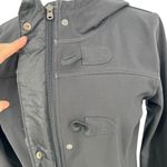 Lucy Hooded Toggle Jacket Fleece Lined Black Size Medium Photo 8