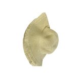 Straw Hat Womens OS Frayed Edge Beach Vacation Tan Packable Photo 4