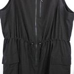 Old Navy Black Sleeveless Zip-Front Stretch Tech Cargo Romper Photo 0