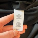 Likely NWT  Black Velvet Turtleneck Keyhole A-Line Long Sleeve Dress Size 12 Photo 2