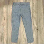 White House | Black Market  WHBM Slim Crop Pants Light Blue Pinstripe Jeans Size 6 Photo 7
