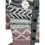 Charlotte Russe  women's black and white Aztec print cardigan sweater - Size  XS Photo 4
