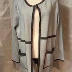 Elle  Gray Sweater with Black Accents Photo 4