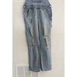 No Boundaries  Blue‎ Women's Denim Overall Pants Relaxed Size M 7/9 - Size M Photo 5