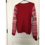 No Boundaries  Red Stuffed Reindeer Long Sleeve Christmas Sweater Women Juniors L Photo 7
