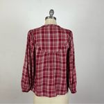 Madewell Balloon Sleeve Peasant Top in Plaid Photo 6
