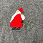 Hot Cotton Marc Ware Gray Sweatshirt Womens Medium Old World Santa Tree Vintage Red Photo 8