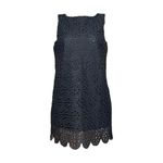 Hill House Charlie Shift Mini Dress, Black Scallop Lace, XS Photo 13