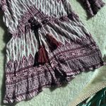 Dainty Hooligan Purple white mandala boho shorts romper Photo 1