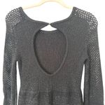 Marc by Marc Jacobs  Glitter Open Back Sweater Dress‎ Black Small Photo 4