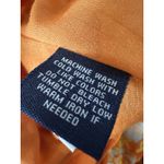 CHAPS Orange Paisley Tiered Boho Gypsy Peasant 100% Cotton Skirt Lined Size S Photo 5