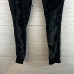 Victoria's Secret PINK Victoria’s Secret Black Crushed Velvet Pullon Joggers Size M Photo 2