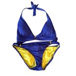 Juicy Couture Miss Divine Purple Bikini with gold buttons. size Large. GUC Photo 1