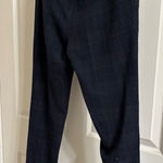 ZARA  navy blue plaid dress pants Photo 0