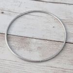 Vintage Bracelet/Bangle Thin Silver Tone Cable Like Design Photo 4