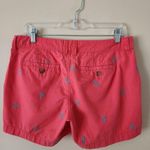 Old Navy Rebel Red Novelty Embroidered Anchor Cotton Twill Shorts Size 4 Photo 3