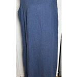 Studio Ease Women’s Vintage Dress Linen‎ blue sleeveless classic 16W Photo 0
