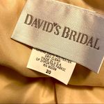 David's Bridal David’s Bridal Strapless Gold  Bow Mini Dress Photo 3