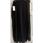 Swimsuits for All Palazzo Pants Sz 22/24 Black Super Wide Slit Leg Light Flowy Photo 1