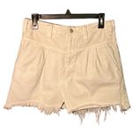 Free People Women's Sidecar Mini Cotton Skirt In White Clay. Size 28 Photo 1