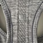 Lululemon  Cropped Swiftly Racerback Tank Top Gray Crop Athletic Sleeveless Logo Photo 4