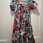 Old Navy Floral Puff Sleeve Midi Dress Medium Petite Photo 2