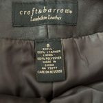 Croft & Barrow Size 8 Lambskin Leather Lamb Pencil Skirt Dark Brown Photo 2