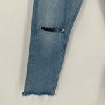 AGOLDE Distressed Straight Cropped Feel Good Jeans Blue Denim Light Wash Size 24 Photo 7