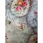Boho Floral Patchwork Silk Kimono Wrap Shawl | Romantic Rose Print | One Size Pink Photo 5